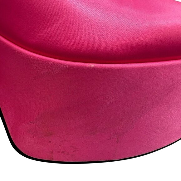 Steve Madden Pink Platform Boots Sz 9 M Sock Pull On Barbie Chunky Heel - Picture 6 of 16